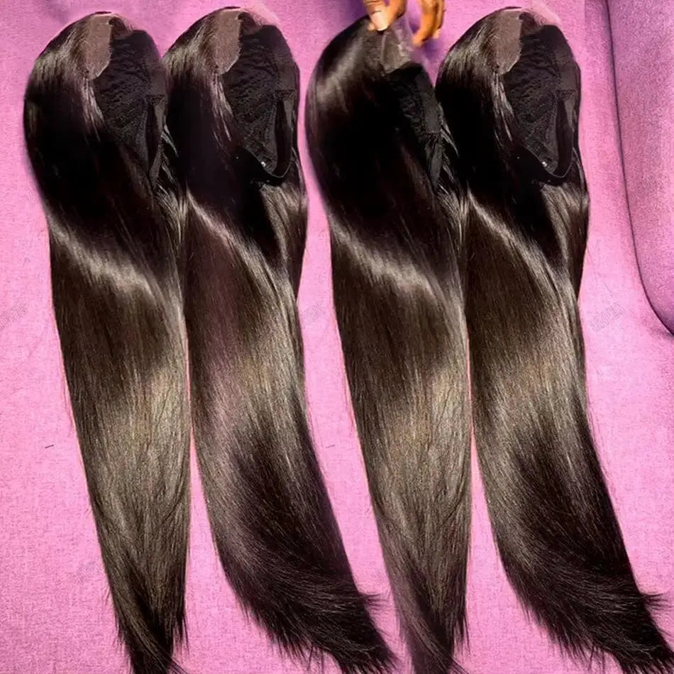 Raw 13X6 Indian Hair Wigs Human Hair Glueless Full HD Lace Front Wigs Natural Bone Straight Remy Hair HD Lace Wig