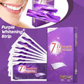 Purple Teeth Whitening Strip No Sensitive Teeth Bleaching Strip Colour Corrector Instant Teeth Clean Strip,At-Home Teeth Whiter