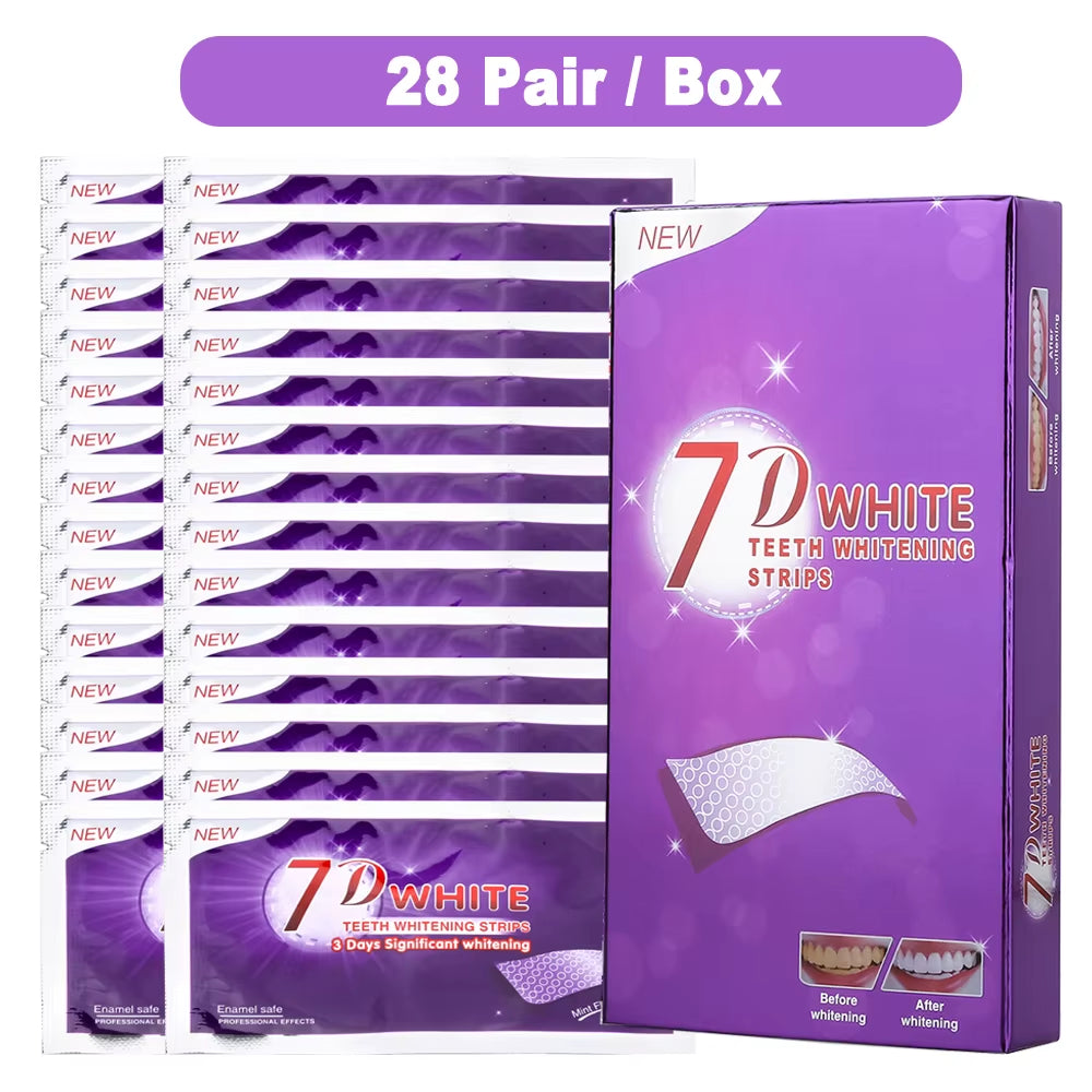 Purple Teeth Whitening Strip No Sensitive Teeth Bleaching Strip Colour Corrector Instant Teeth Clean Strip,At-Home Teeth Whiter