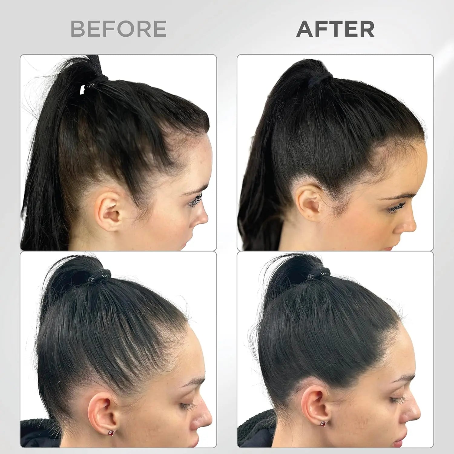 Root Touch up & Hairline Powder with Brush 4G – Covers Grey Roots & Thinning Hair – Sweat & Water Resistant – Hair Concealer for Bald Spots & Fill-In (Black) for Women & Men