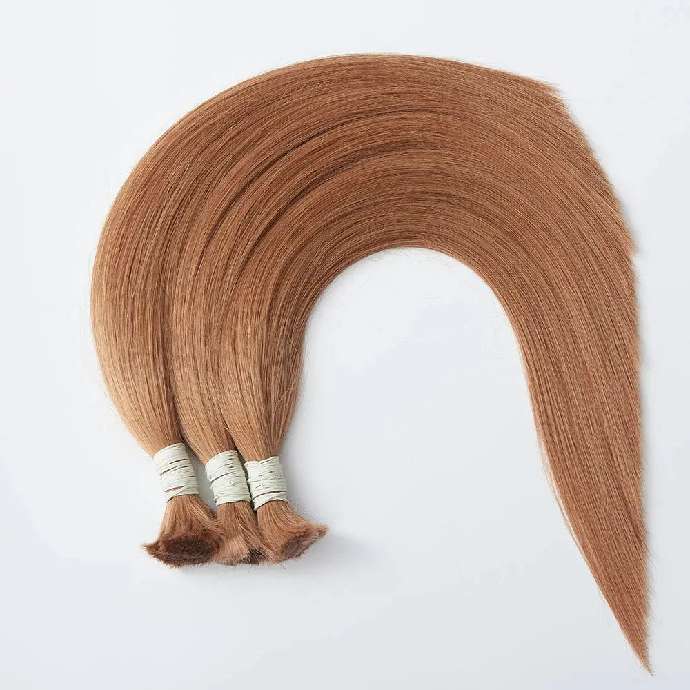 Factory Wholesale Double Drawn Bone Straight Russian Hair Cuticle Aligned Virgin Raw Remy 100% Bulk Human Hair for Braiding