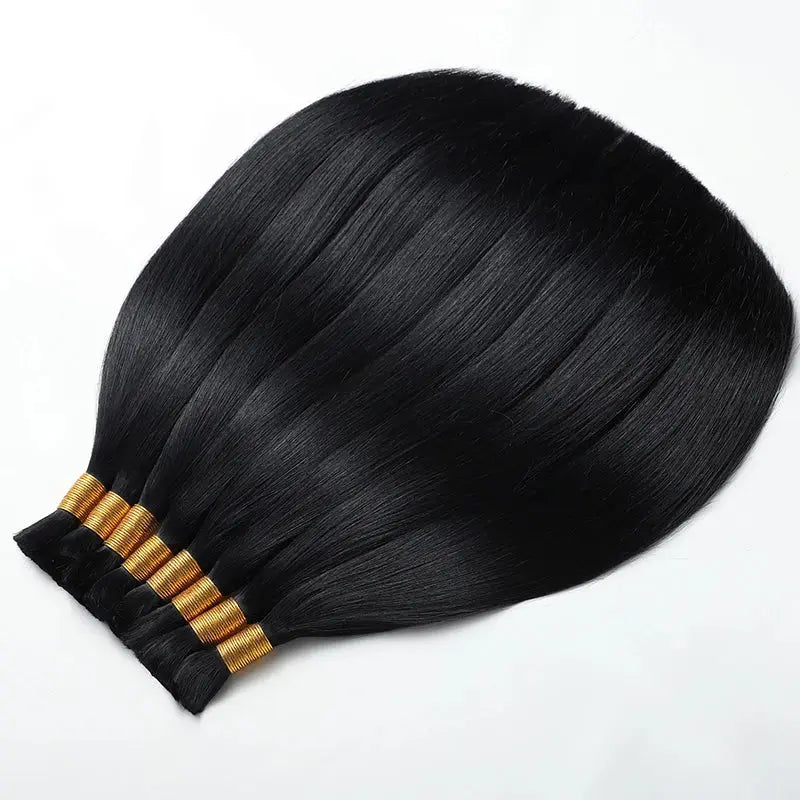 Factory Wholesale Double Drawn Bone Straight Russian Hair Cuticle Aligned Virgin Raw Remy 100% Bulk Human Hair for Braiding