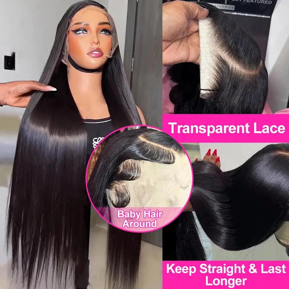Raw Vietnamese Hair Glueless Wigs Human Hair Body Wave Wigs Human Hair Lace Front Brazilian 13X6 13X4 Swiss HD Lace Frontal Wig