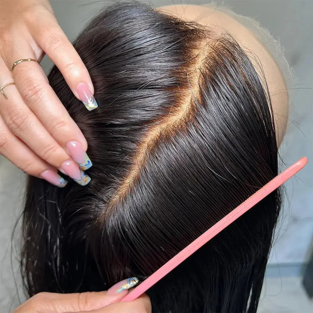 Raw Indian Hair HD Lace Front Wig,Virgin Cuticle Aligned 100% Glueless Lace Human Hair Wig,Full Lace Frontal Wigs for Women