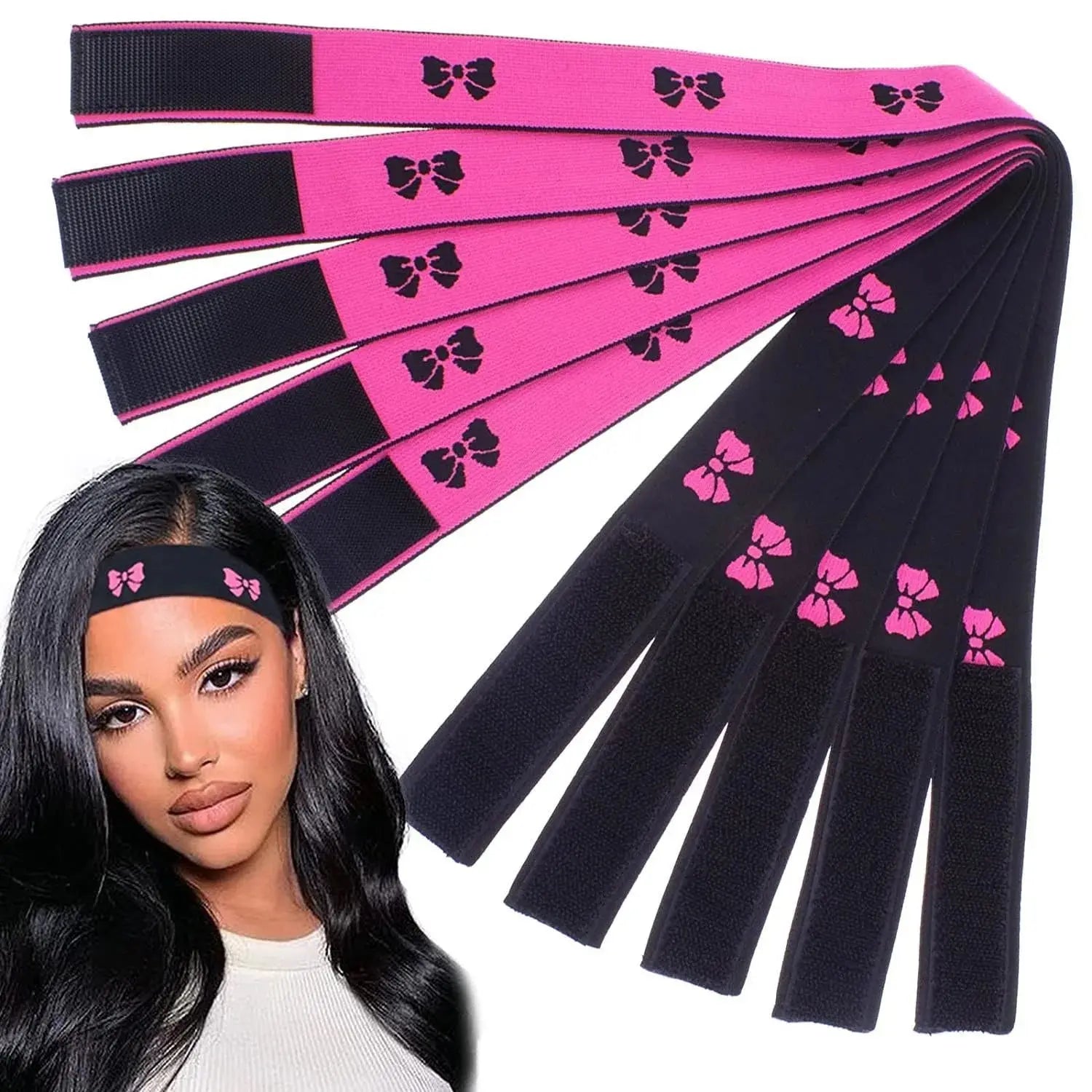 Wholesale Custom Lace Melting Edge Wrap Adjustable Wig Hold Band Elastic Wig Bands for Laying Edges and Keeping in Place