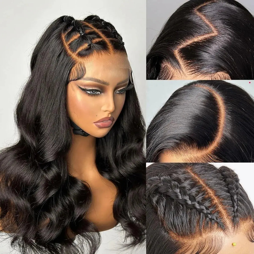 Raw Indian Hair HD Lace Front Wig,Virgin Cuticle Aligned 100% Glueless Lace Human Hair Wig,Full Lace Frontal Wigs for Women