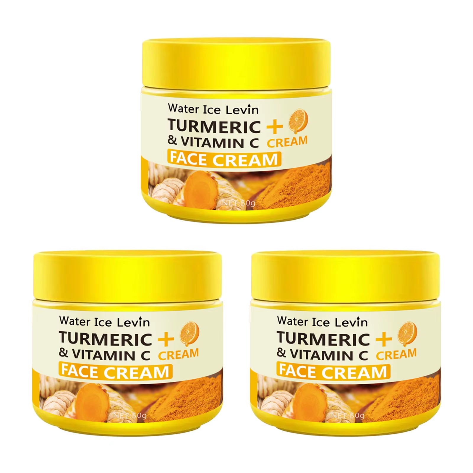 Turmeric Vitamin C Anti-Aging Cream Moisturizing Anti-Wrinkle Collagen Hyaluronic Acid Cream Skin Care Cosmetics 50G