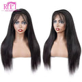 Raw 13X6 Indian Hair Wigs Human Hair Glueless Full HD Lace Front Wigs Natural Bone Straight Remy Hair HD Lace Wig